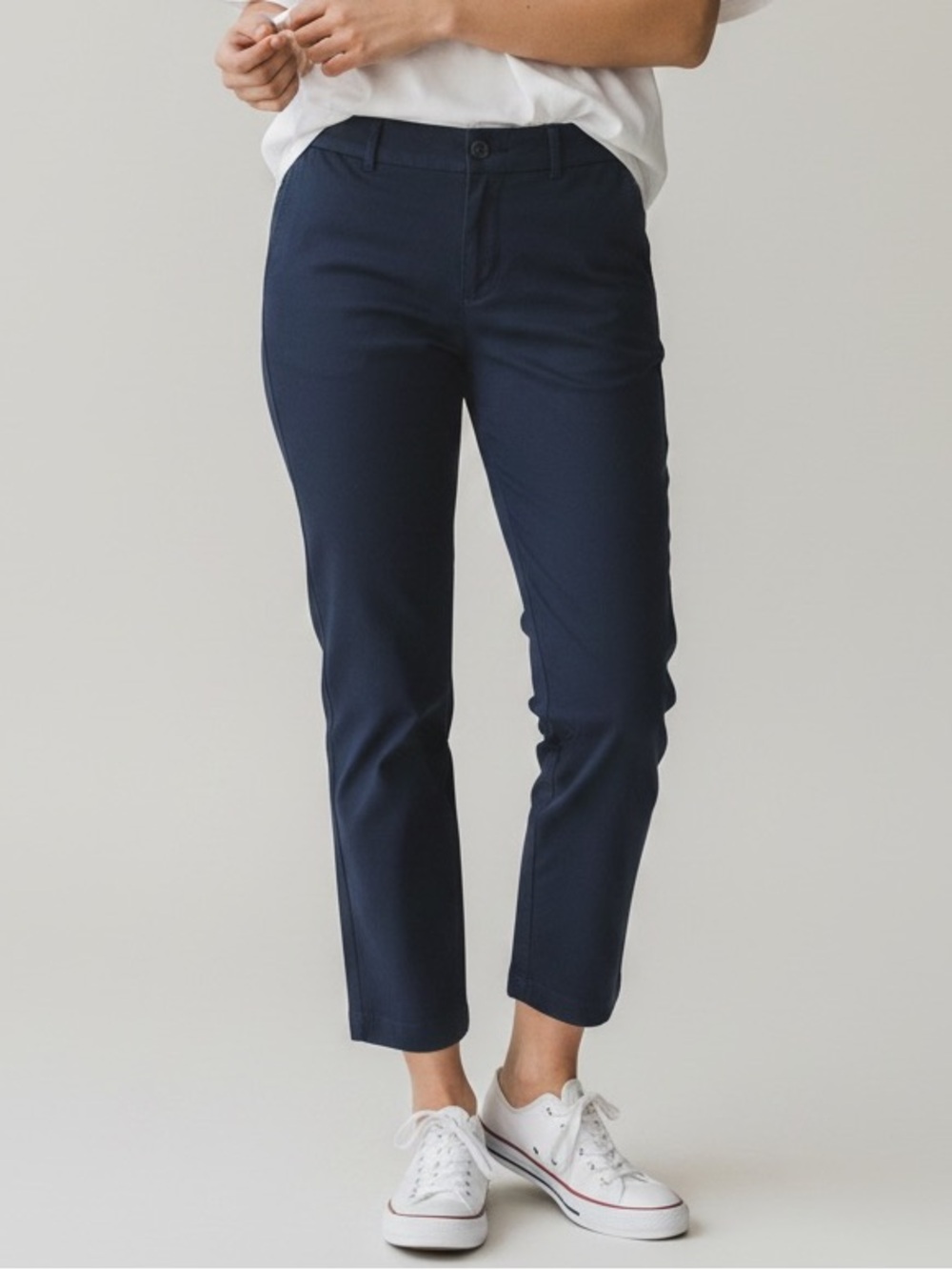 Talbots Navy Pull-On Ankle Jeans